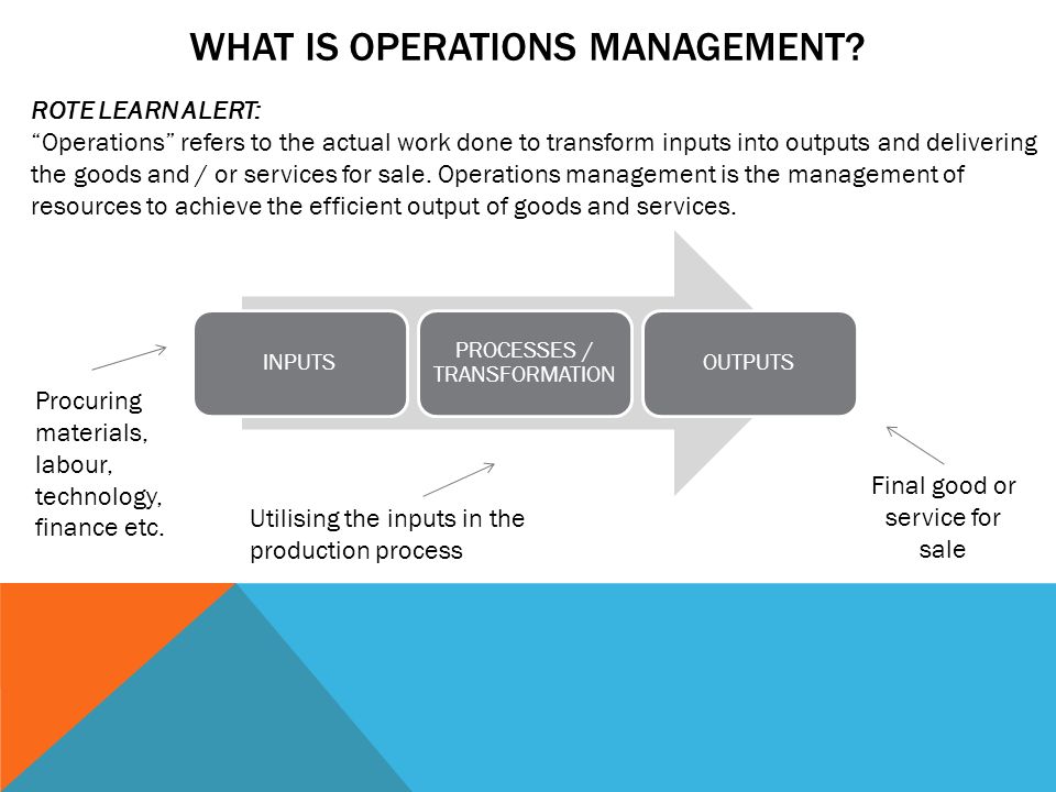 Service Operations vs. Manufacturing Operations